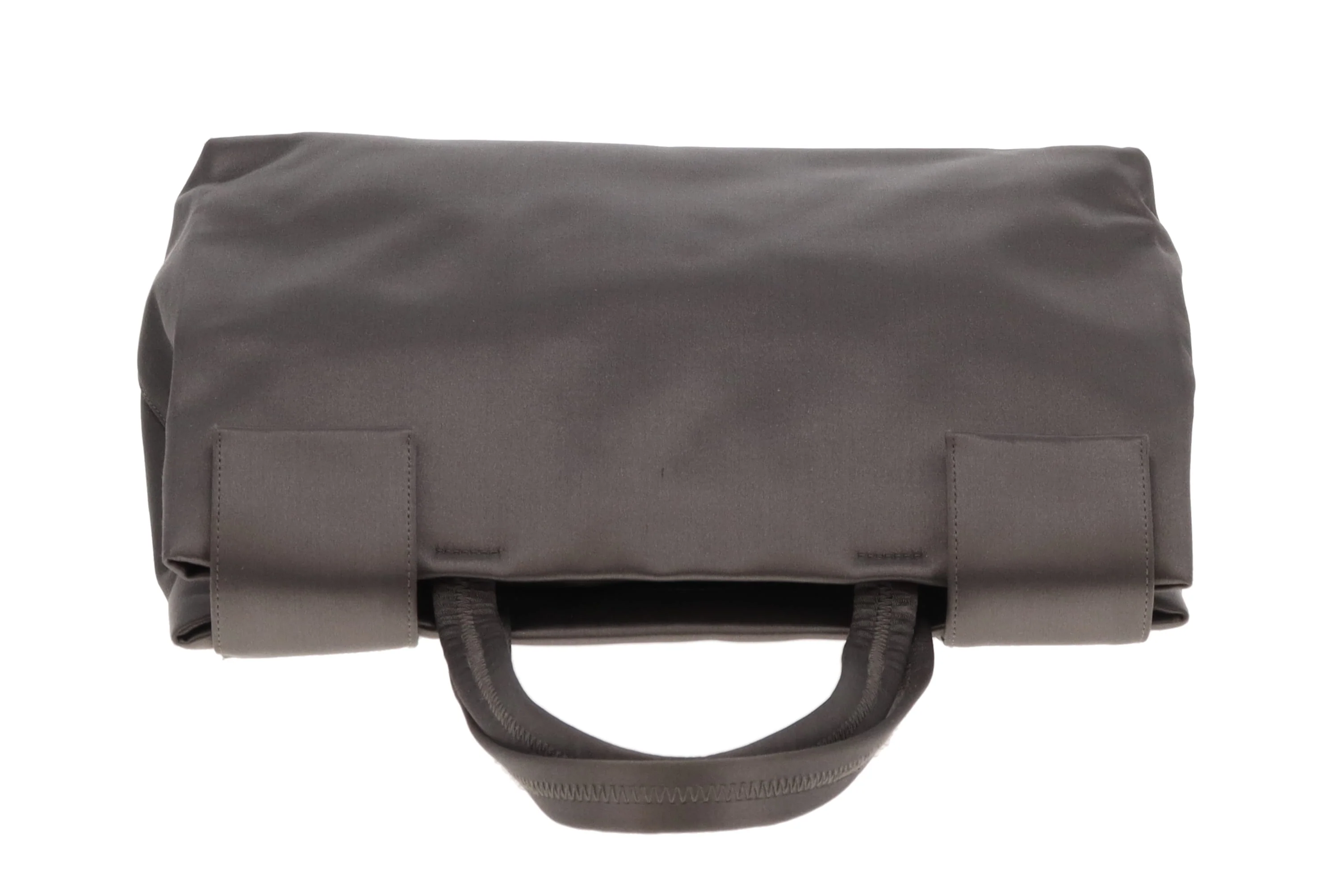 Prada Top Handle Bag Silver Satin - Image 7