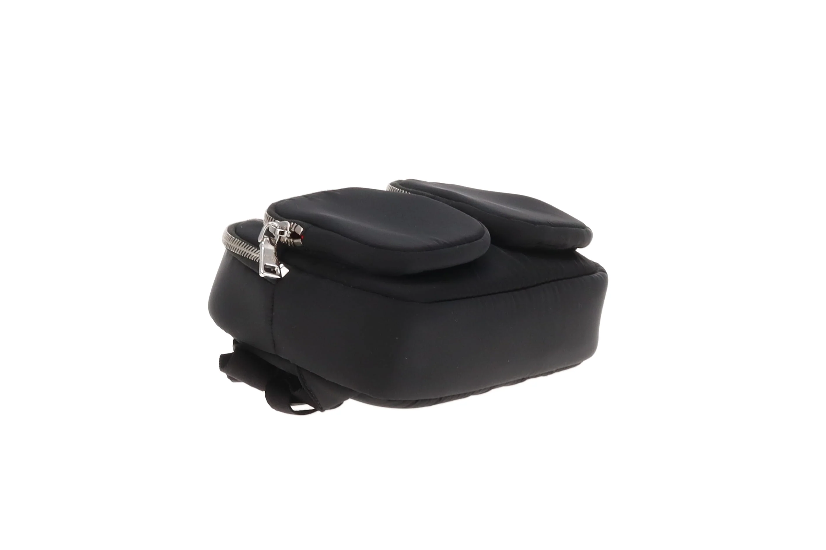 Prada Twin Pocket Mini Backpack Black/Red Nylon - Image 10