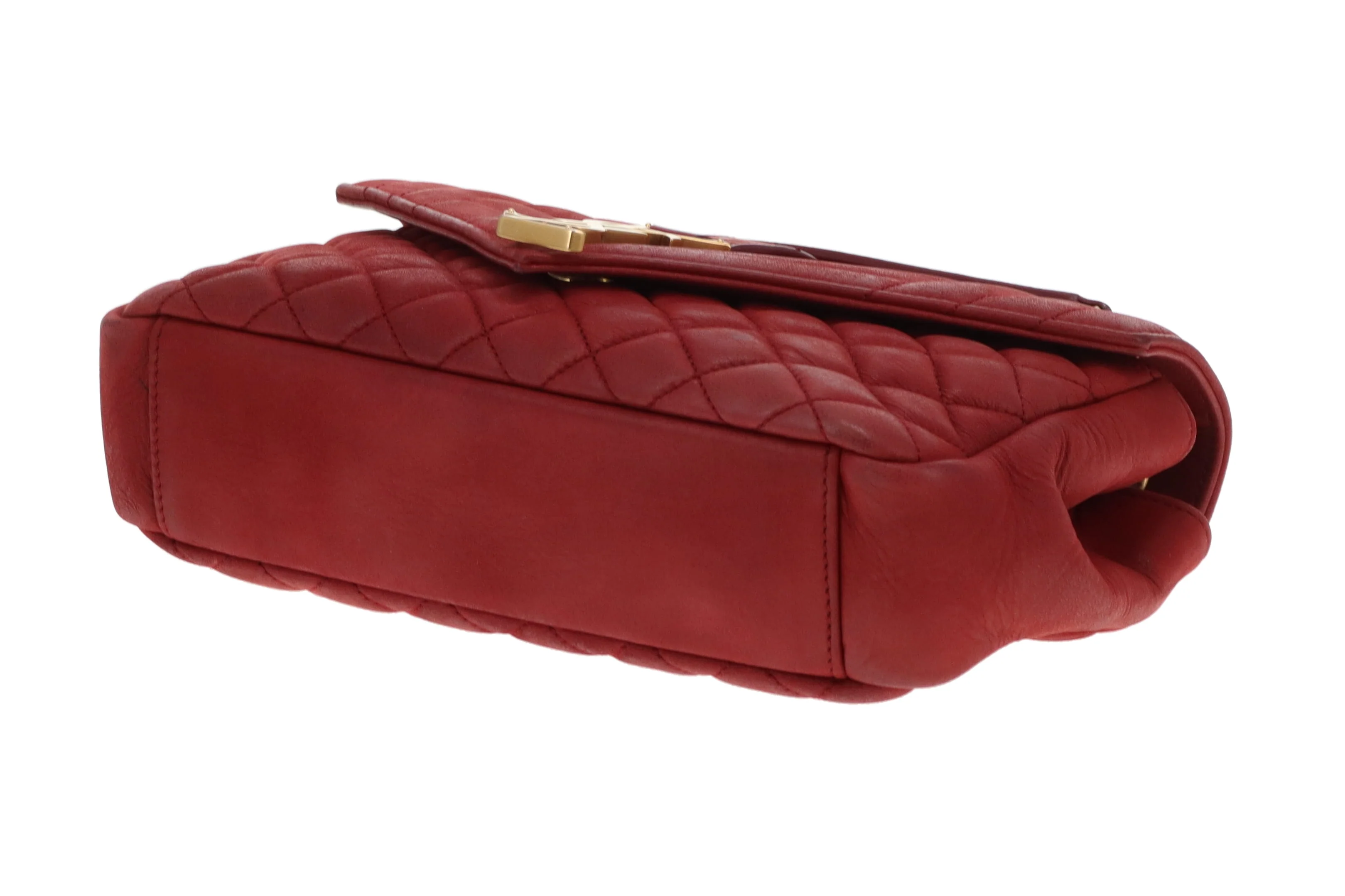 Saint Laurent College Bag Red Mixed Matelasse 2017 - Image 12