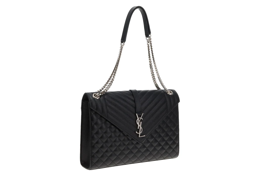Saint Laurent Envelope Satchel Large Black SHW 2018 - Image 3