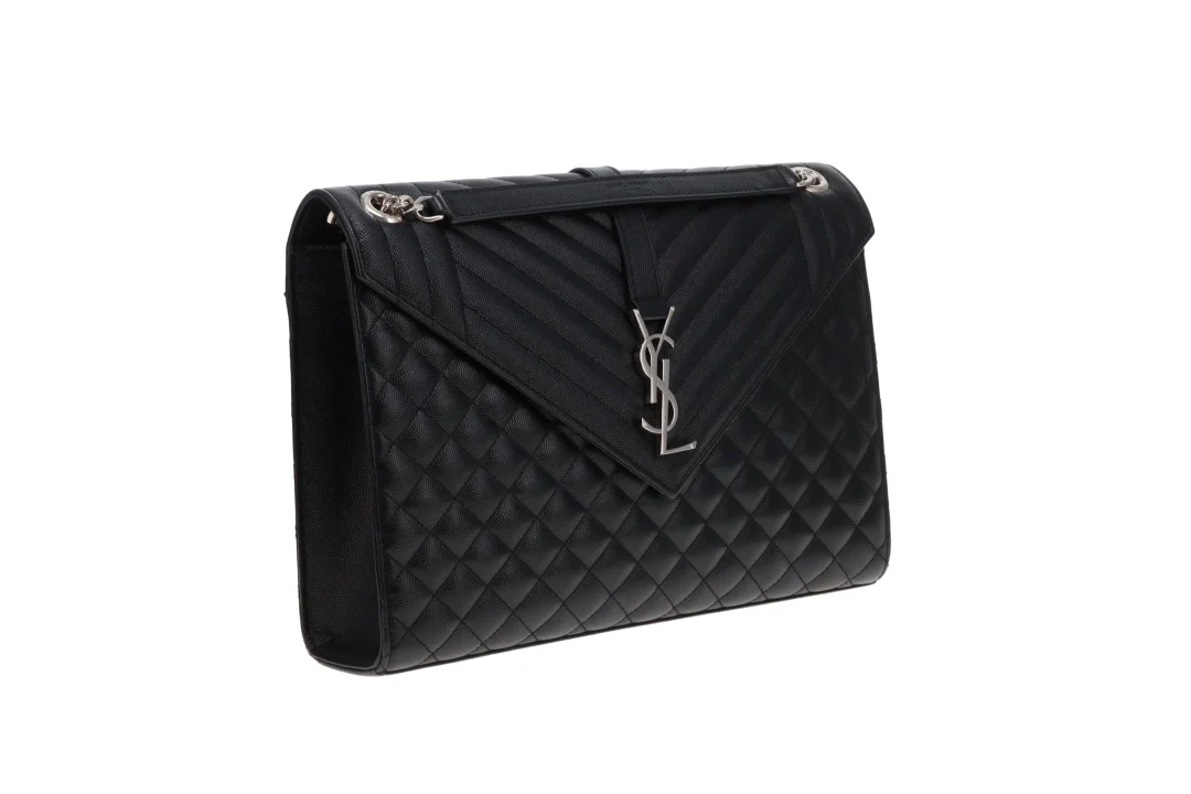 Saint Laurent Envelope Satchel Large Black SHW 2018 - Image 4