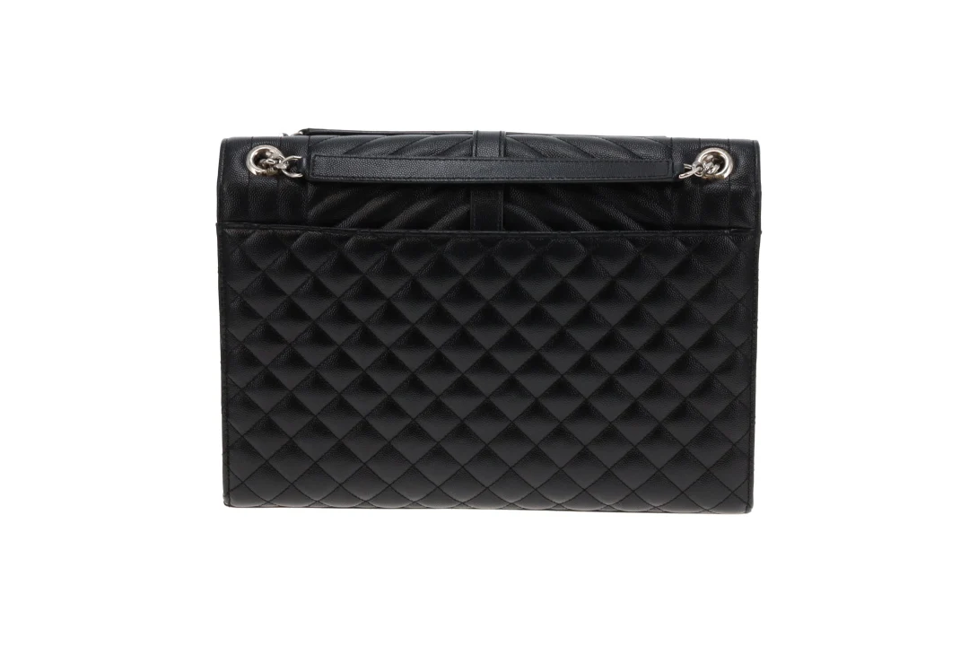 Saint Laurent Envelope Satchel Large Black SHW 2018 - Image 5