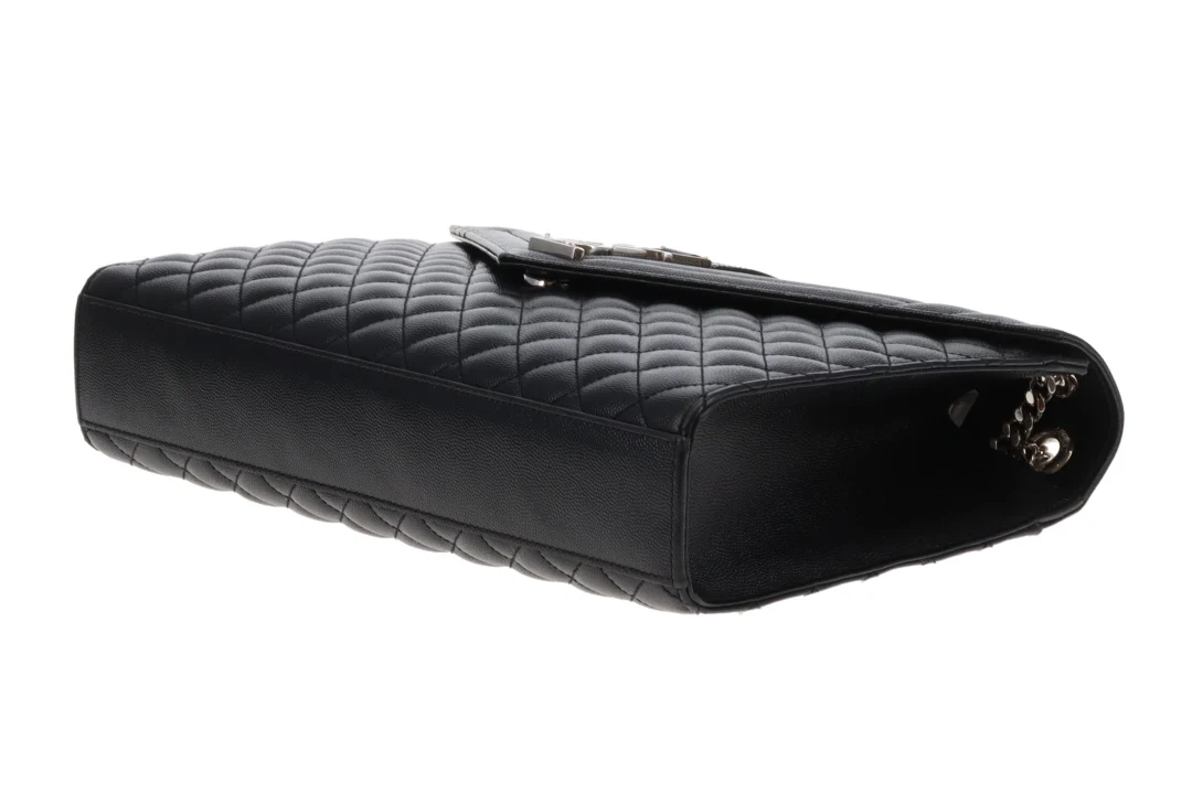 Saint Laurent Envelope Satchel Large Black SHW 2018 - Image 8