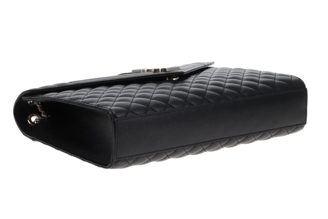 Saint Laurent Envelope Satchel Large Black SHW 2018 - Image 9