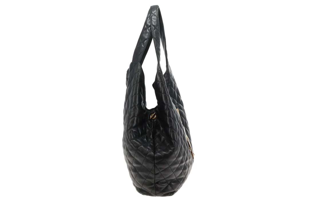 Saint Laurent Icare Tote Black Gold HW - Image 5