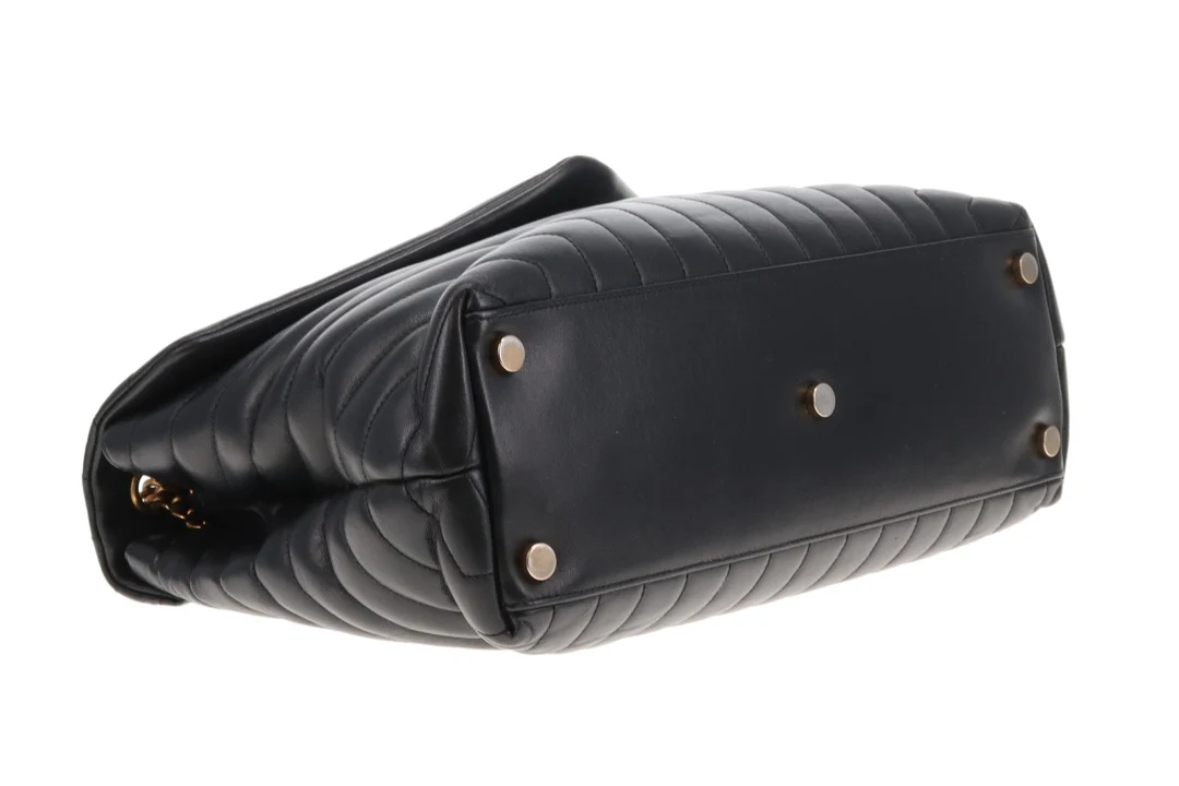 Saint Laurent Loulou Large Black GHW 2018 - Image 10
