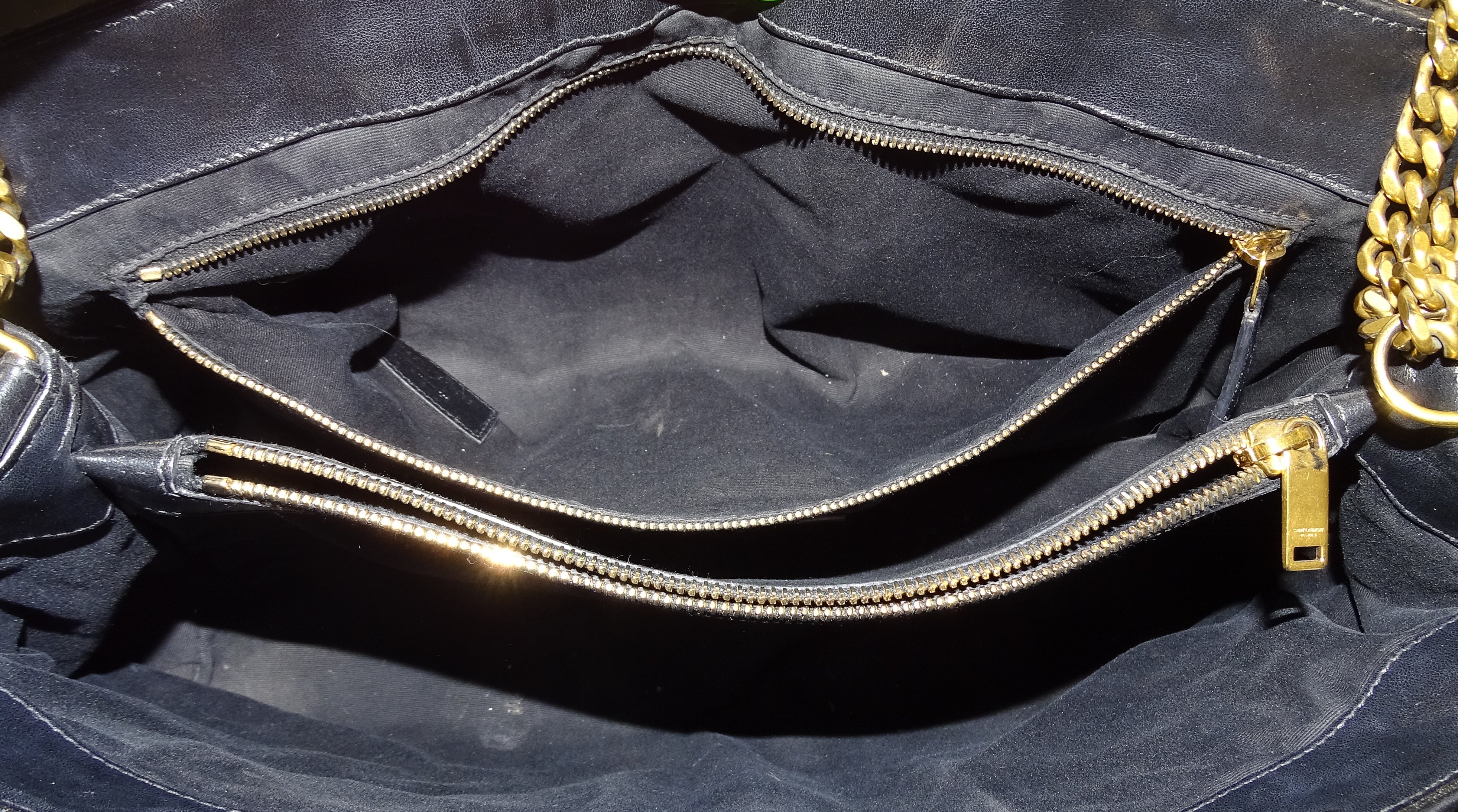 Saint Laurent Loulou Large Black GHW 2018 - Image 12