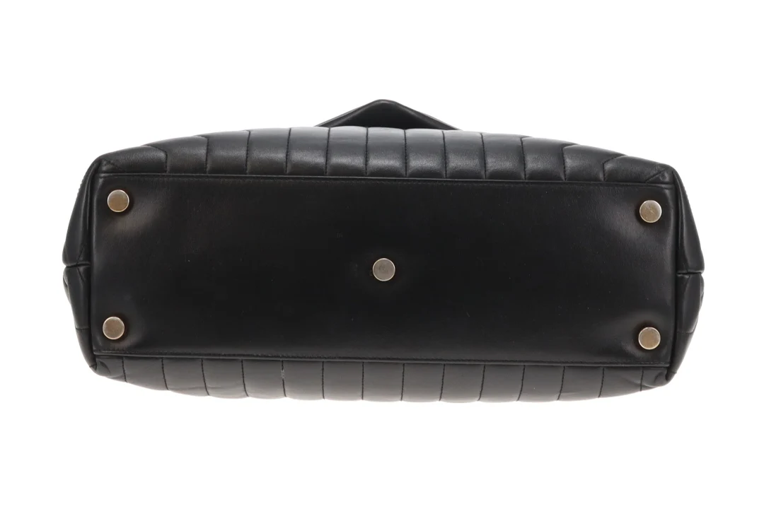 Saint Laurent Loulou Large Black GHW 2018 - Image 9