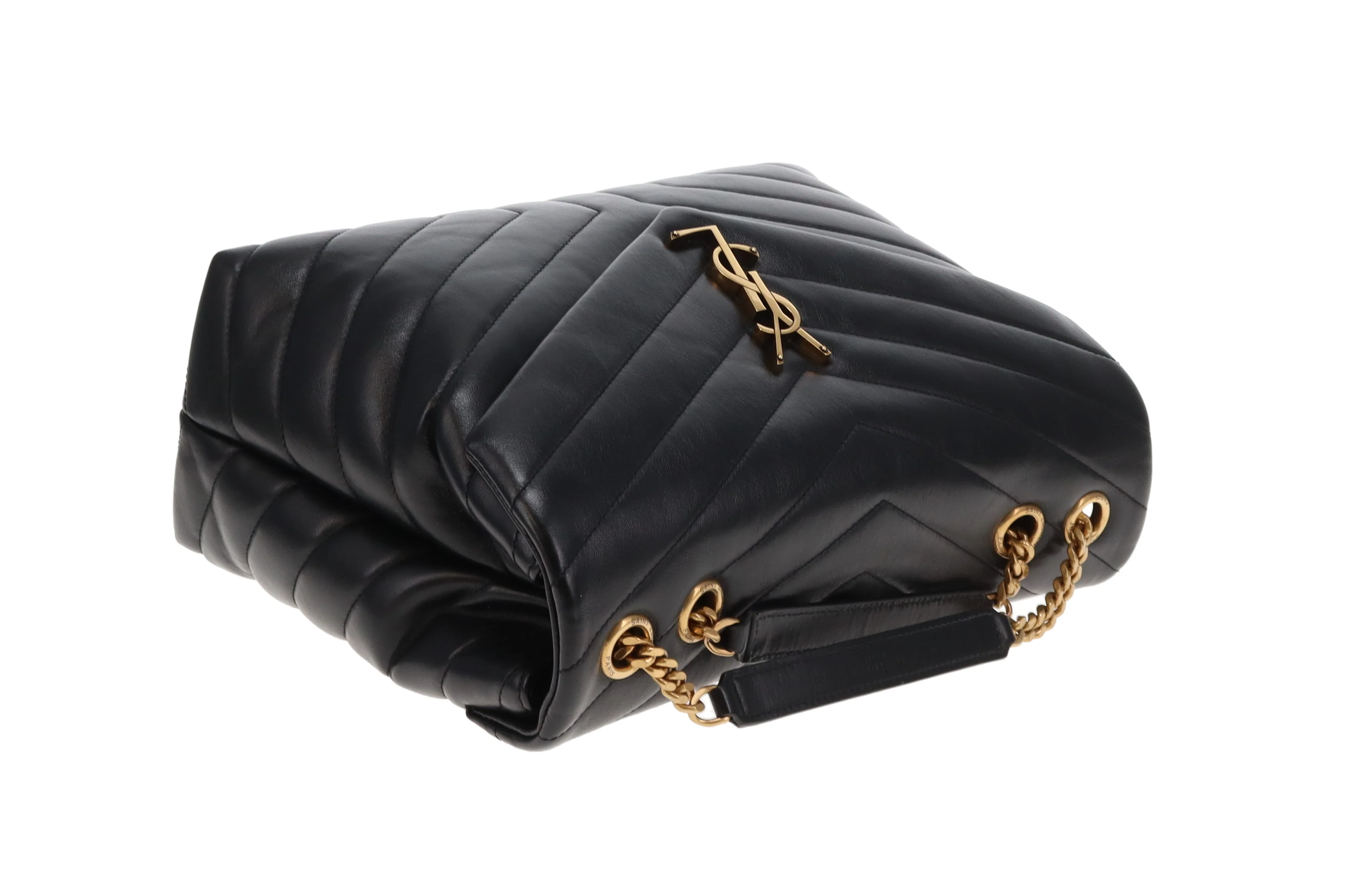 Saint Laurent Loulou Med Black GHW 2019 - Image 10