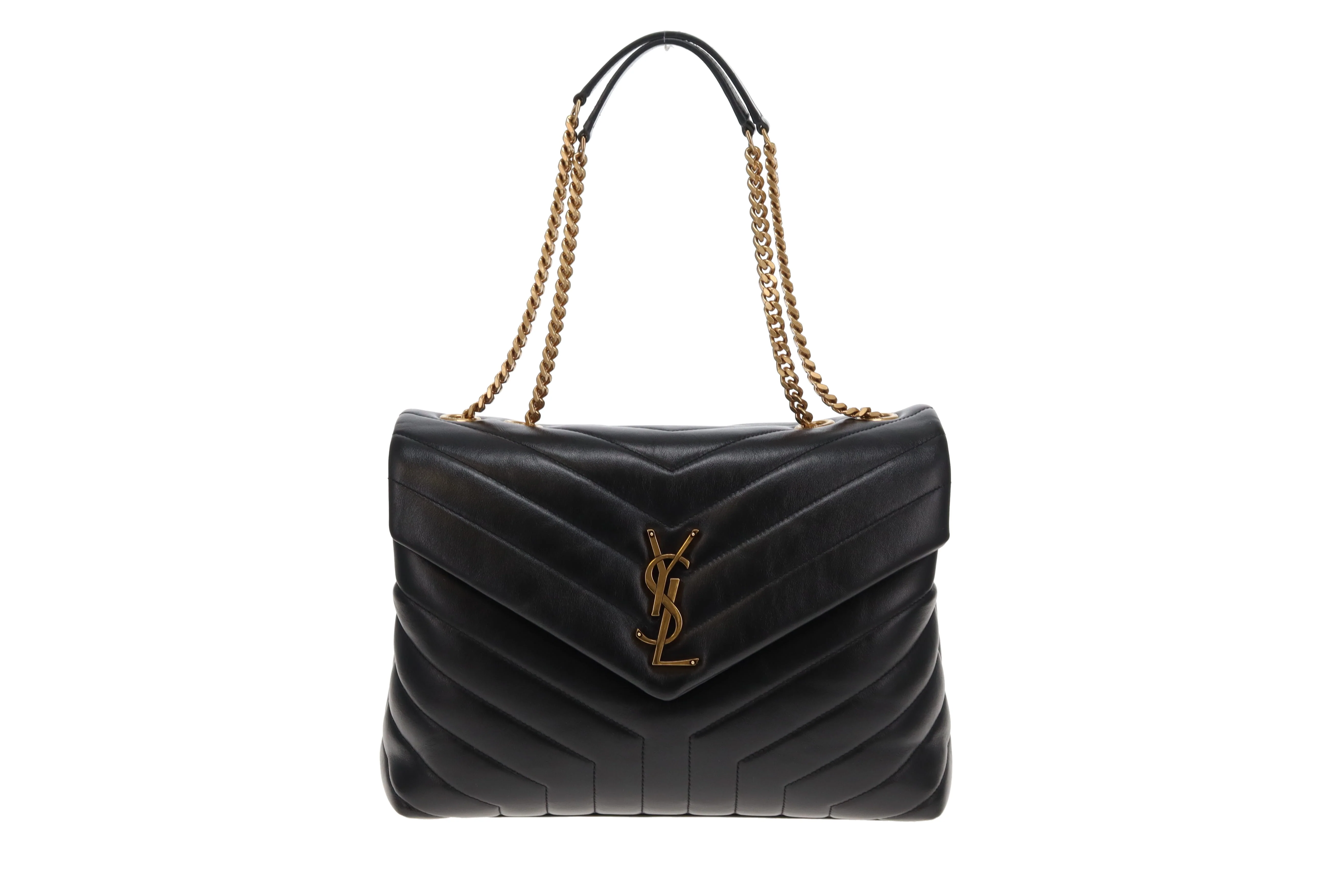 Saint Laurent Loulou Med Black GHW 2019 - Image 3