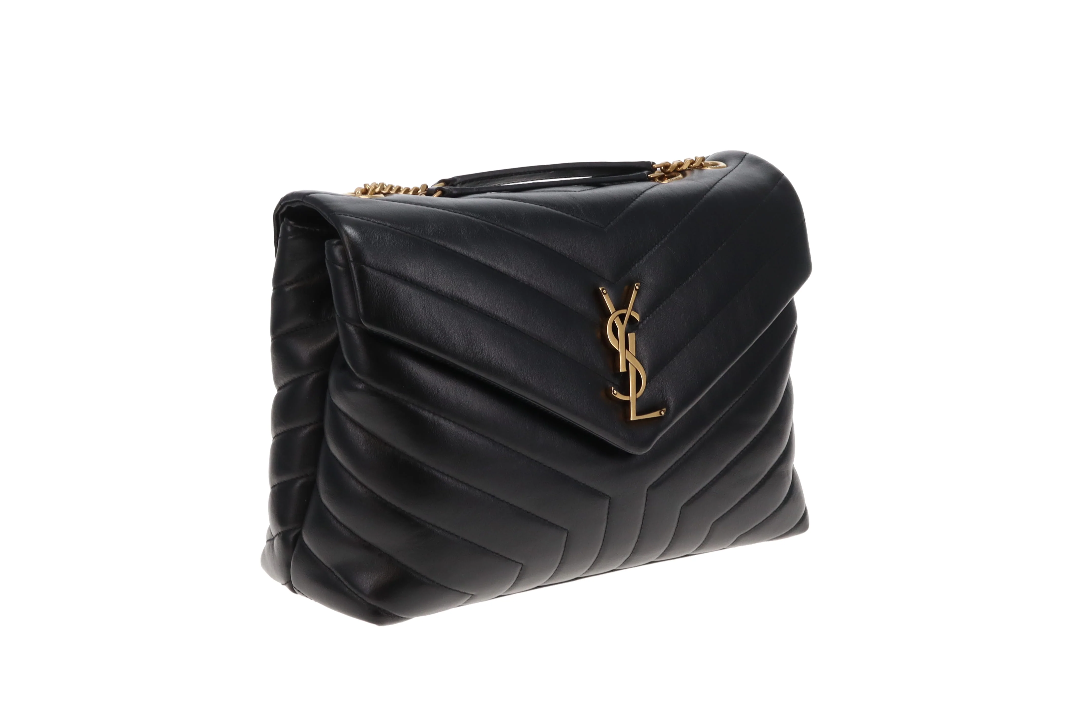 Saint Laurent Loulou Med Black GHW 2019 - Image 4