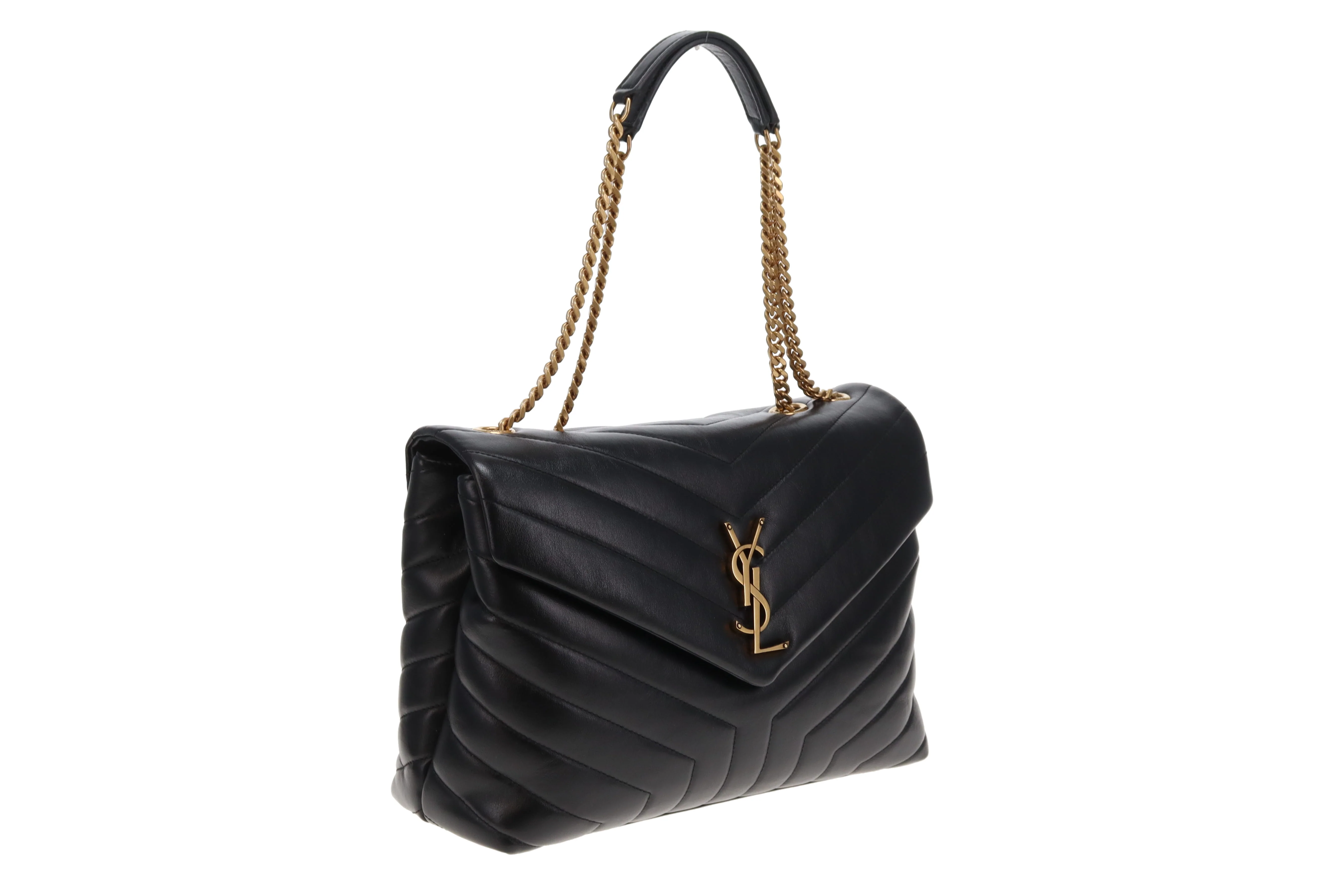 Saint Laurent Loulou Med Black GHW 2019 - Image 5