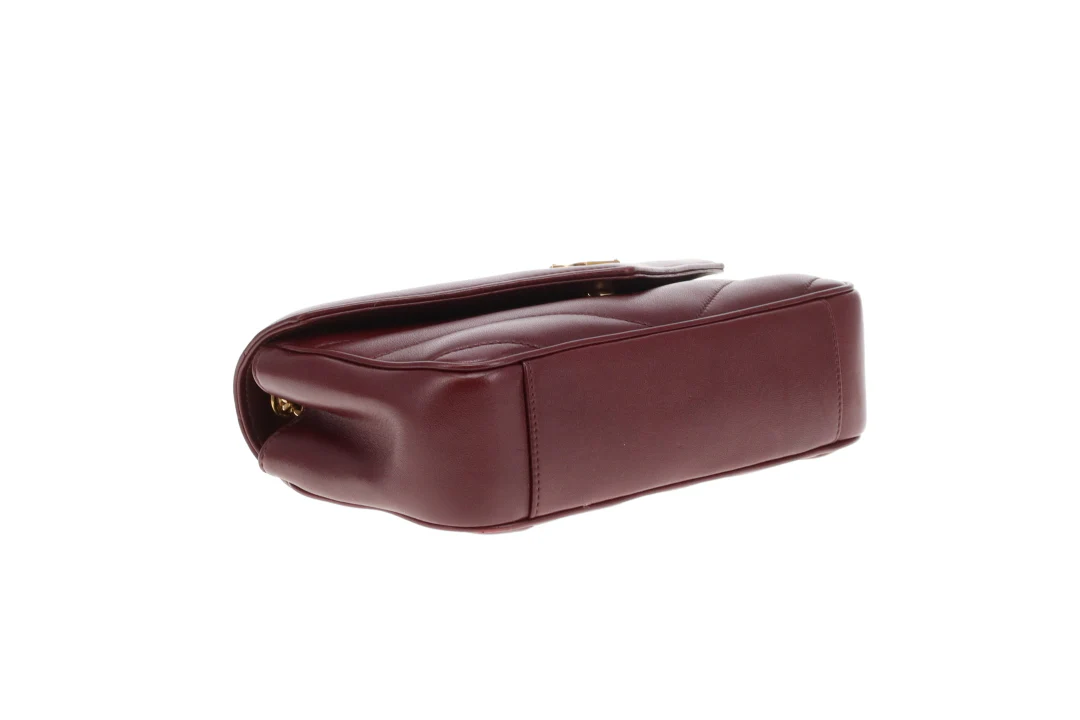Saint Laurent Loulou Small NM Rouge Cabernet GHW 2025 - Image 10
