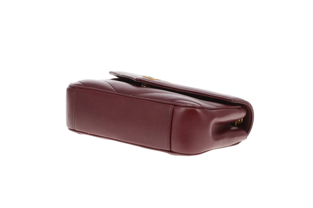 Saint Laurent Loulou Small NM Rouge Cabernet GHW 2025 - Image 11