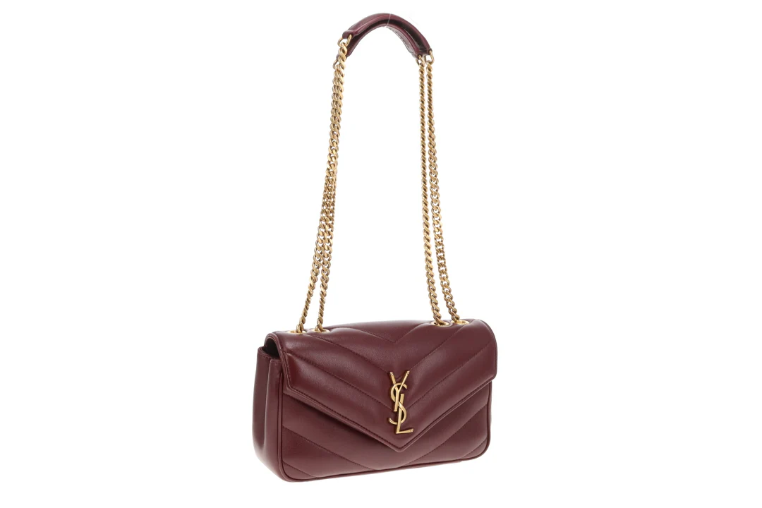 Saint Laurent Loulou Small NM Rouge Cabernet GHW 2025 - Image 4