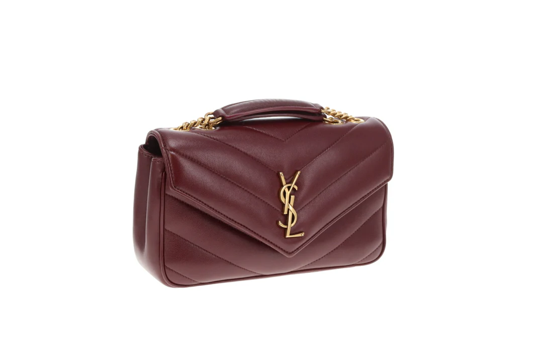 Saint Laurent Loulou Small NM Rouge Cabernet GHW 2025 - Image 5