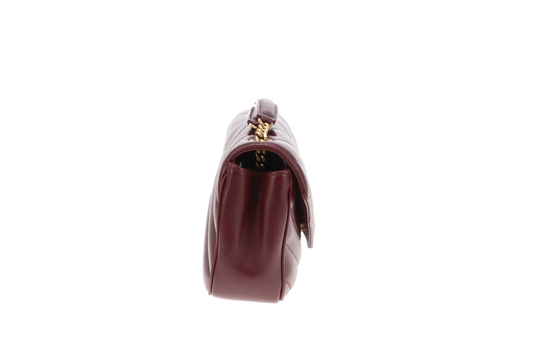 Saint Laurent Loulou Small NM Rouge Cabernet GHW 2025 - Image 6