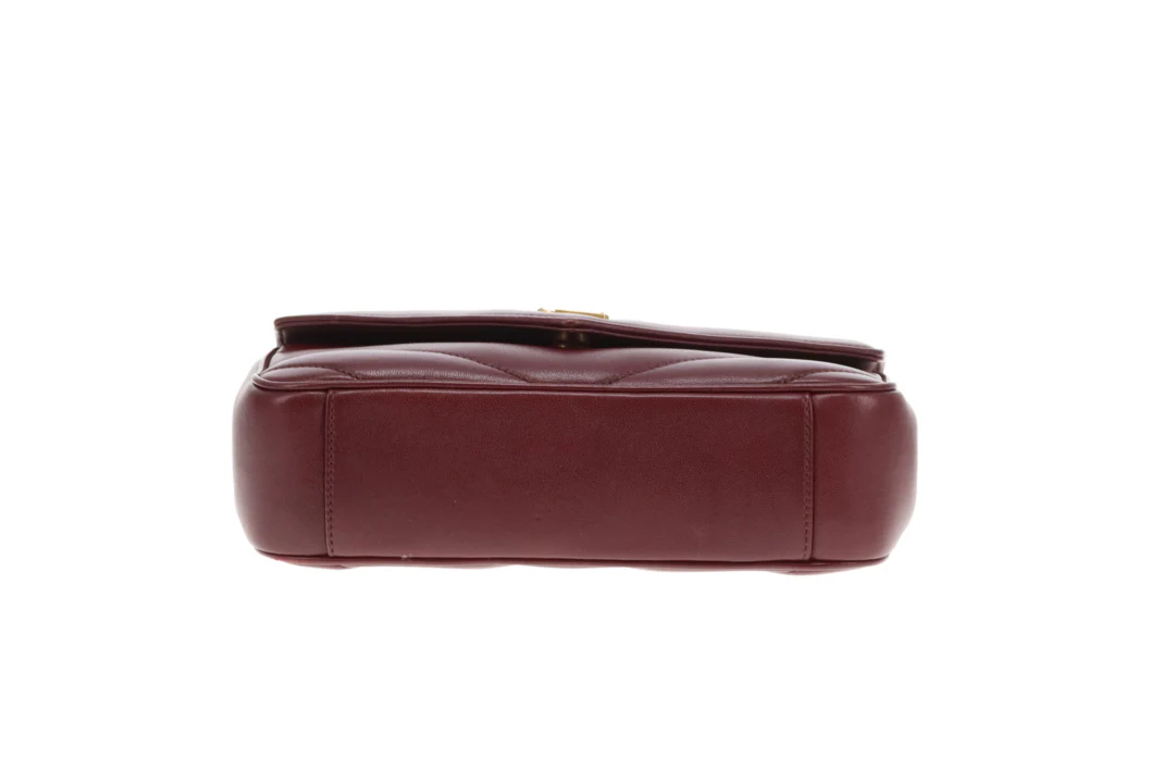 Saint Laurent Loulou Small NM Rouge Cabernet GHW 2025 - Image 9
