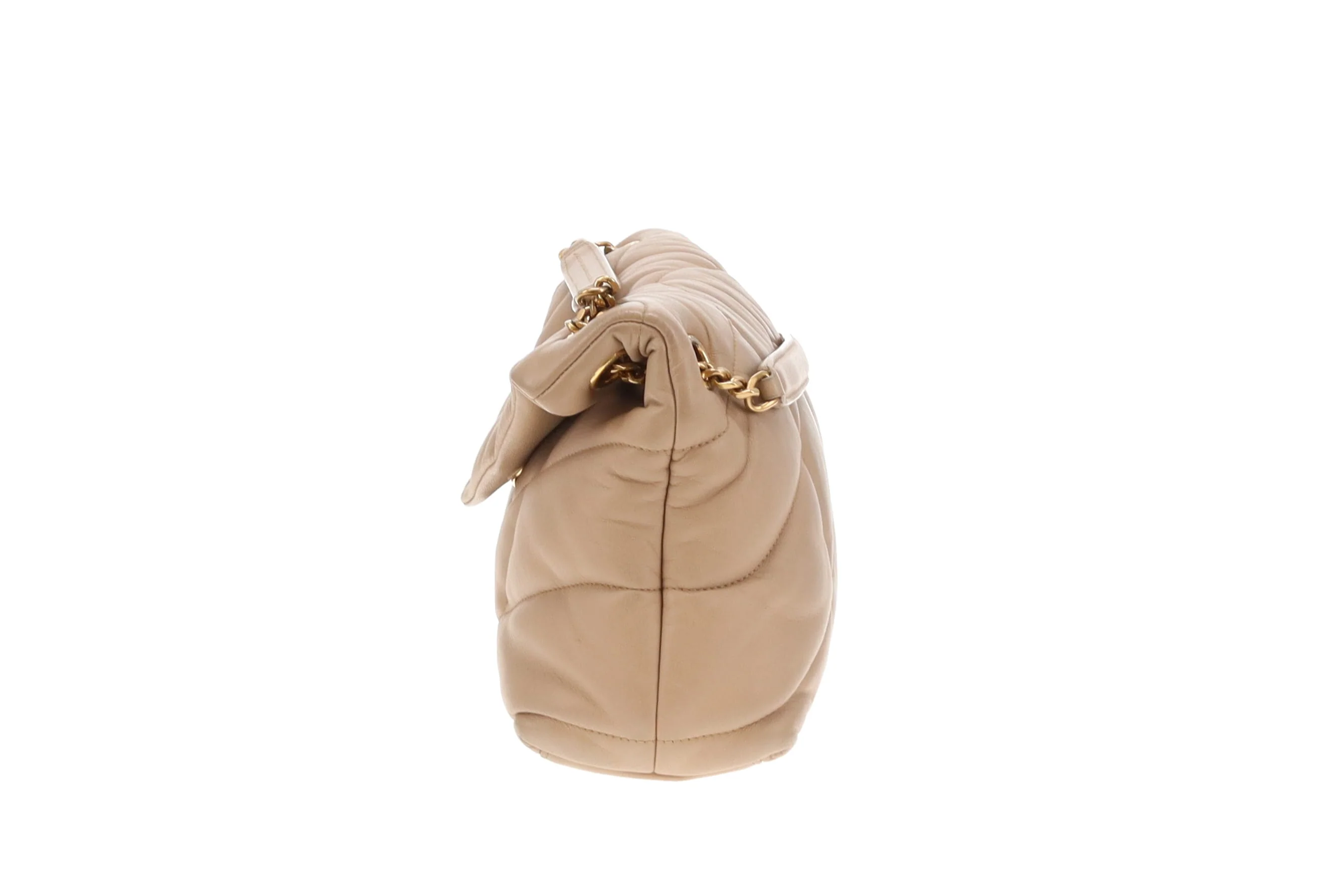 Saint Laurent Puffer Small Beige GHW 2021 - Image 7