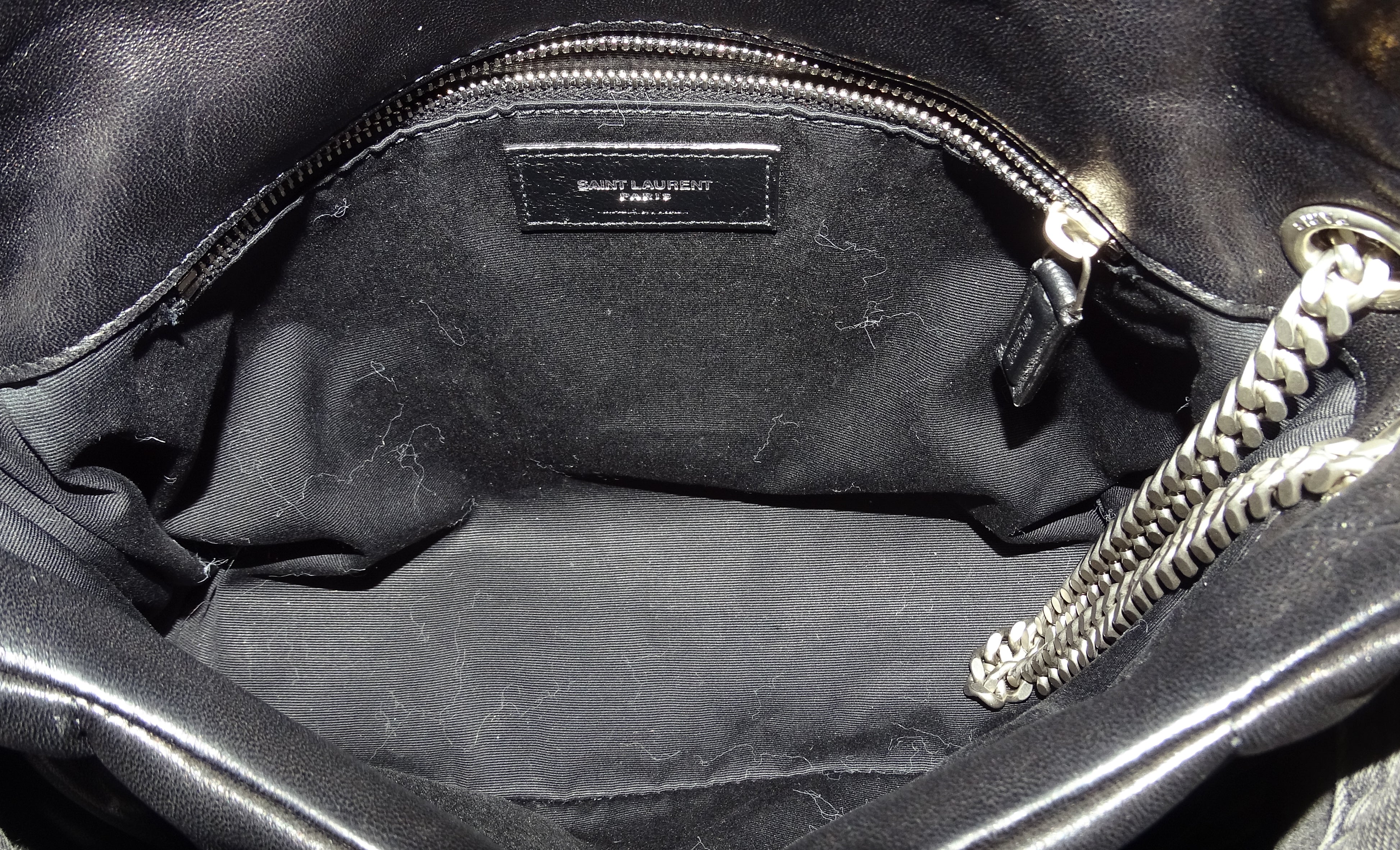 Saint Laurent Puffer Small Black Lambskin Silver HW 2021 - Image 11