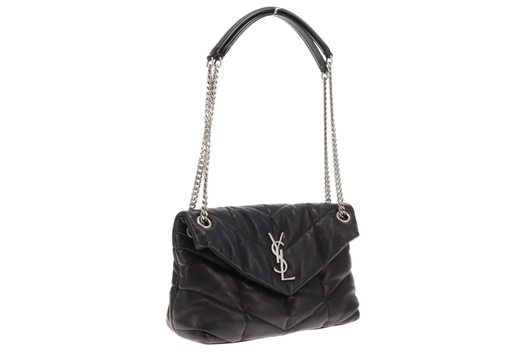 Saint Laurent Puffer Small Black Lambskin Silver HW 2021 - Image 3