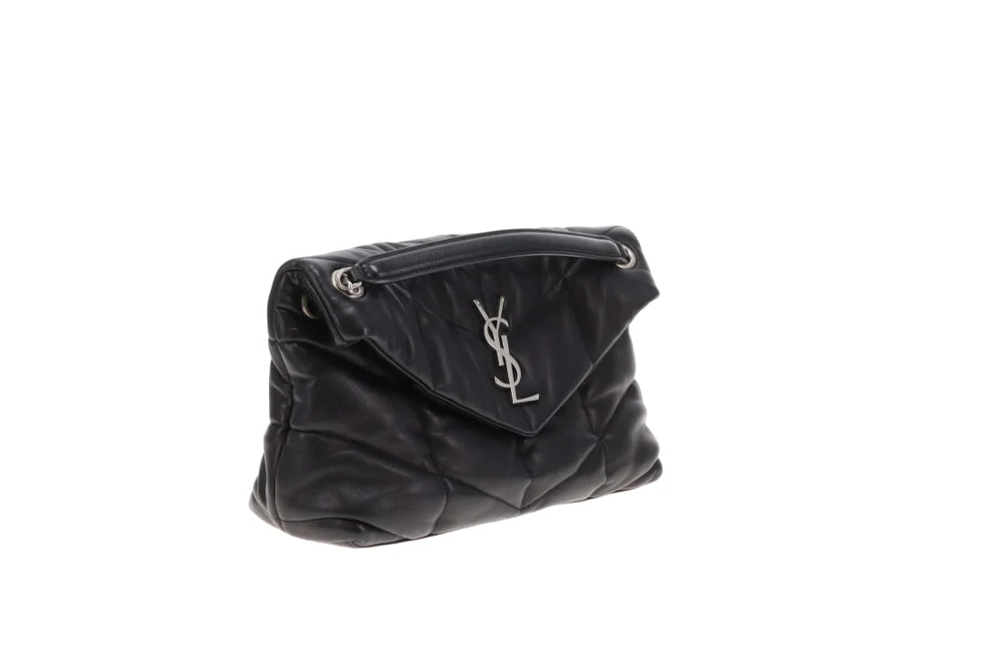 Saint Laurent Puffer Small Black Lambskin Silver HW 2021 - Image 4