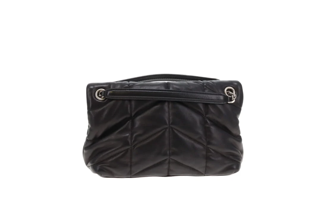 Saint Laurent Puffer Small Black Lambskin Silver HW 2021 - Image 6
