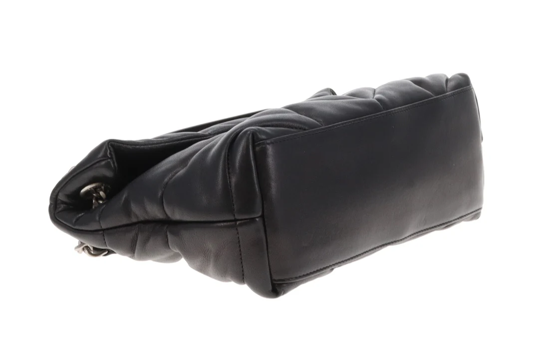 Saint Laurent Puffer Small Black Lambskin Silver HW 2021 - Image 8