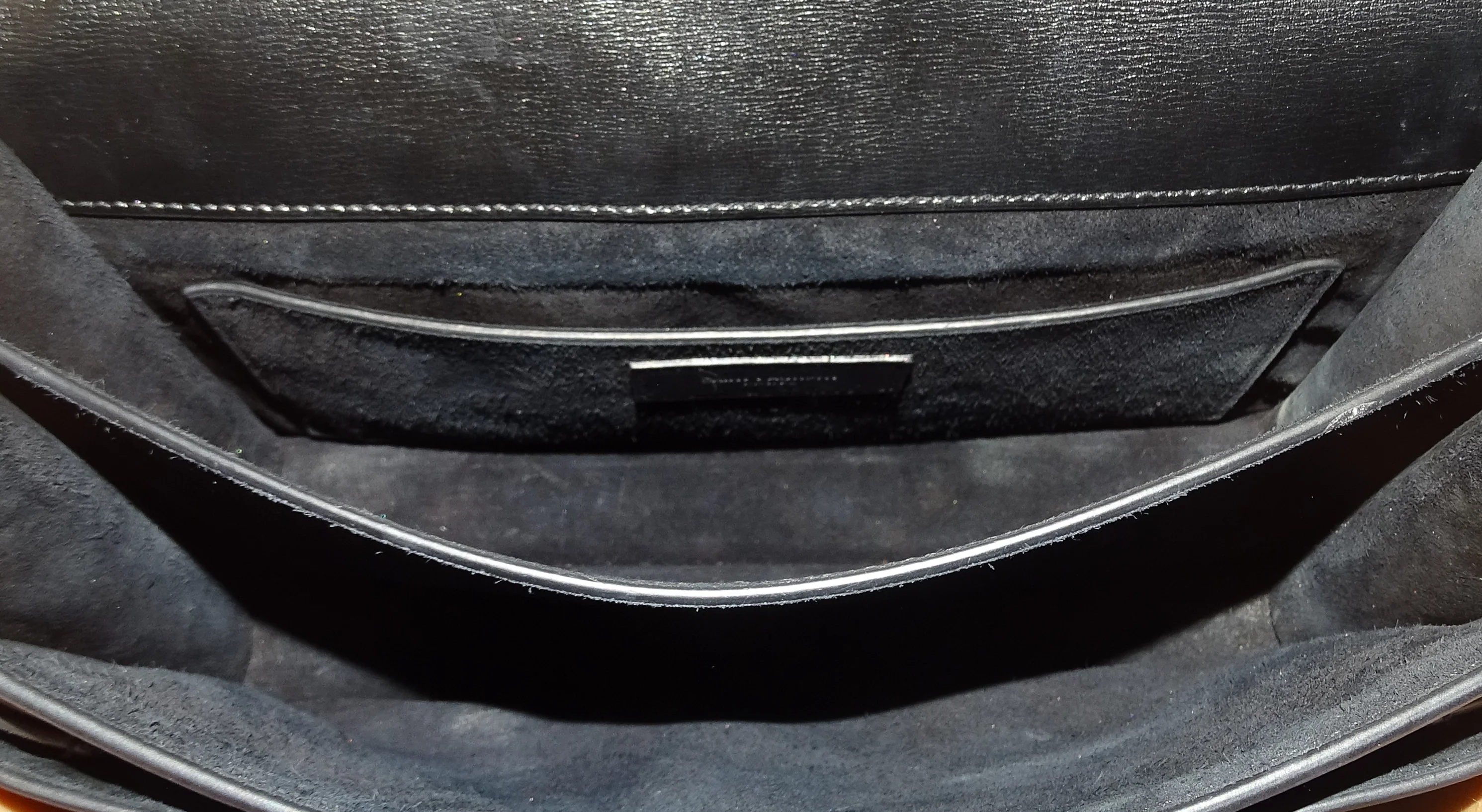 Saint Laurent Sunset Large Black Leather SHW - Image 10