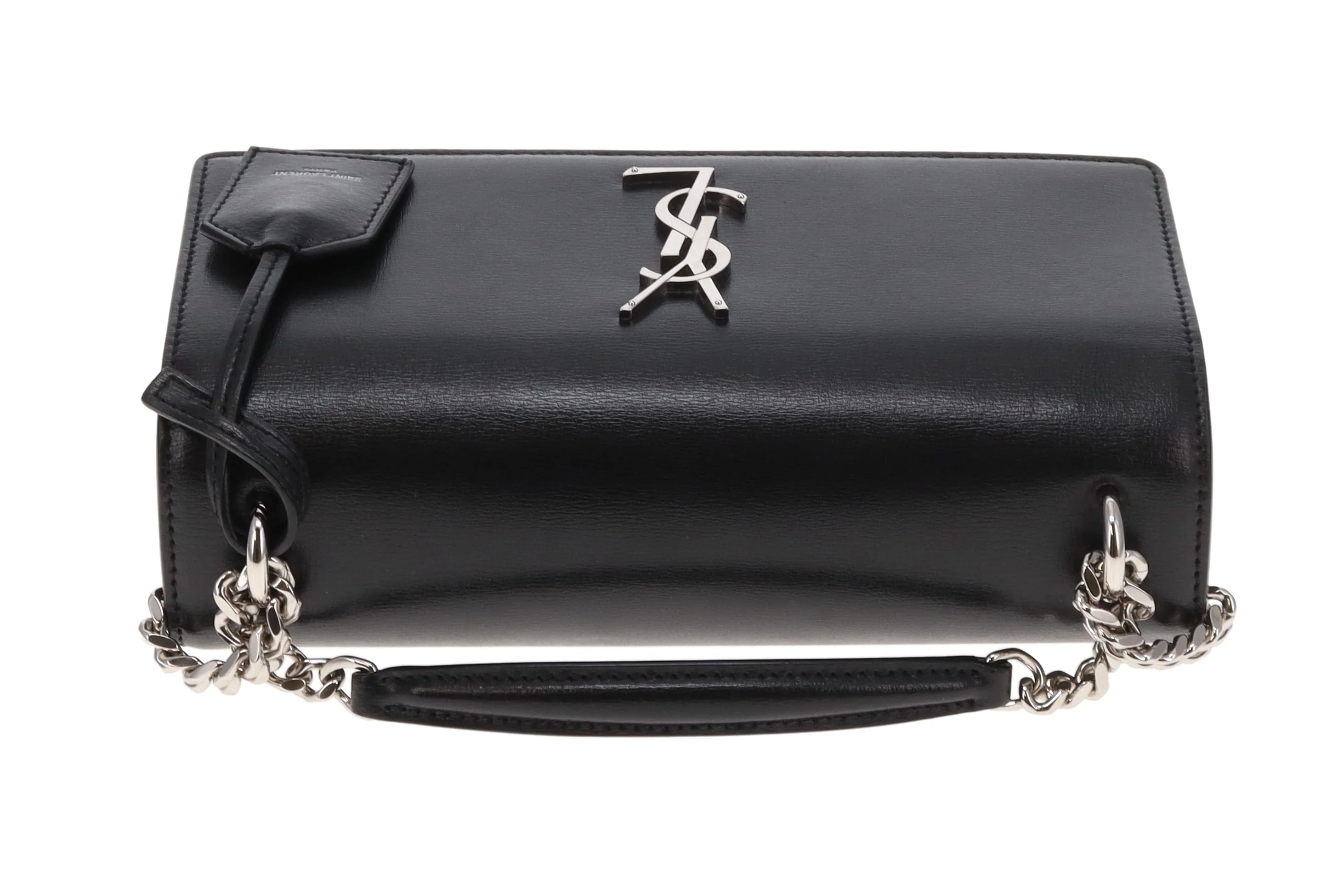 Saint Laurent Sunset Medium Black Leather SHW 2024 - Image 9