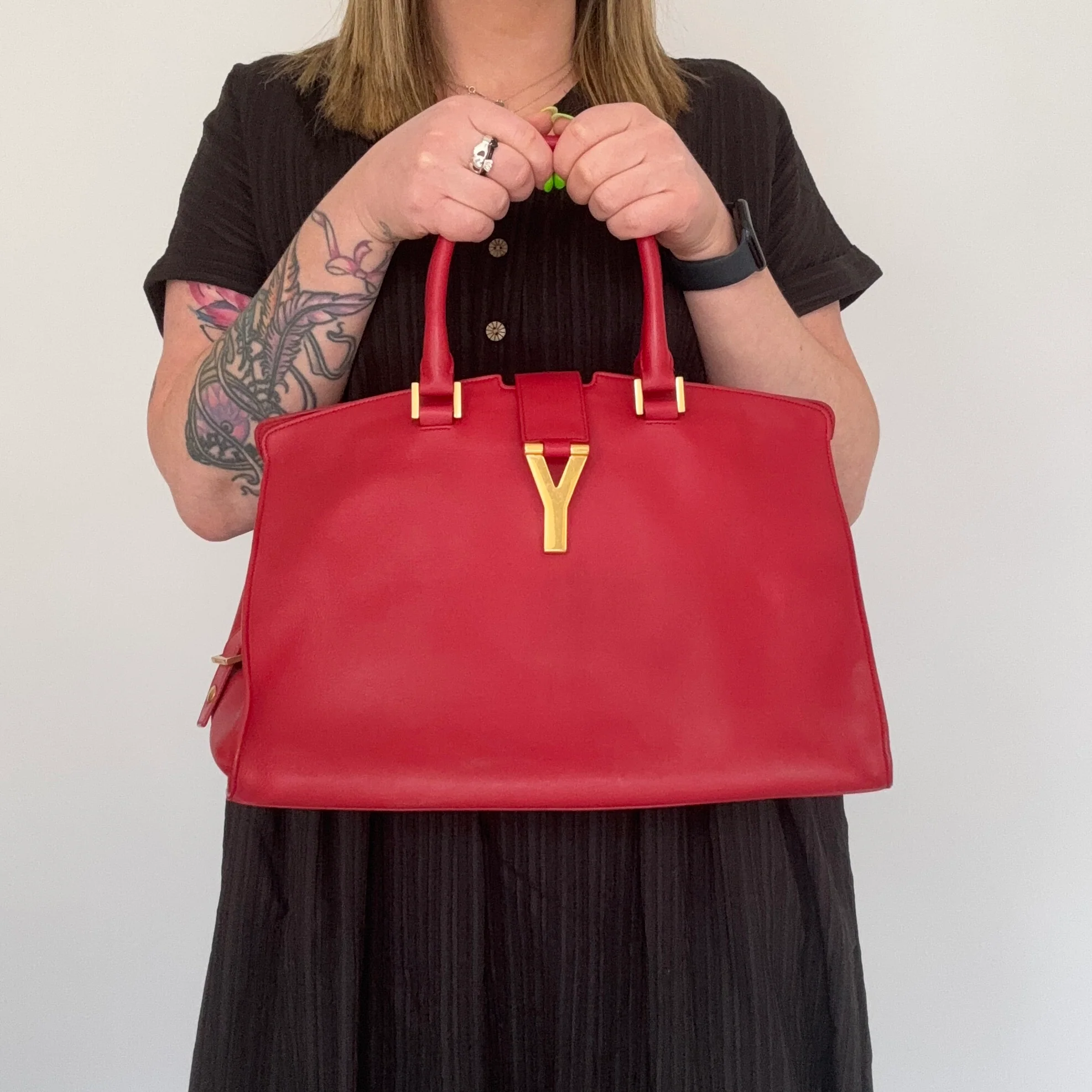 Saint Laurent Y Cabas Rouge - Image 2