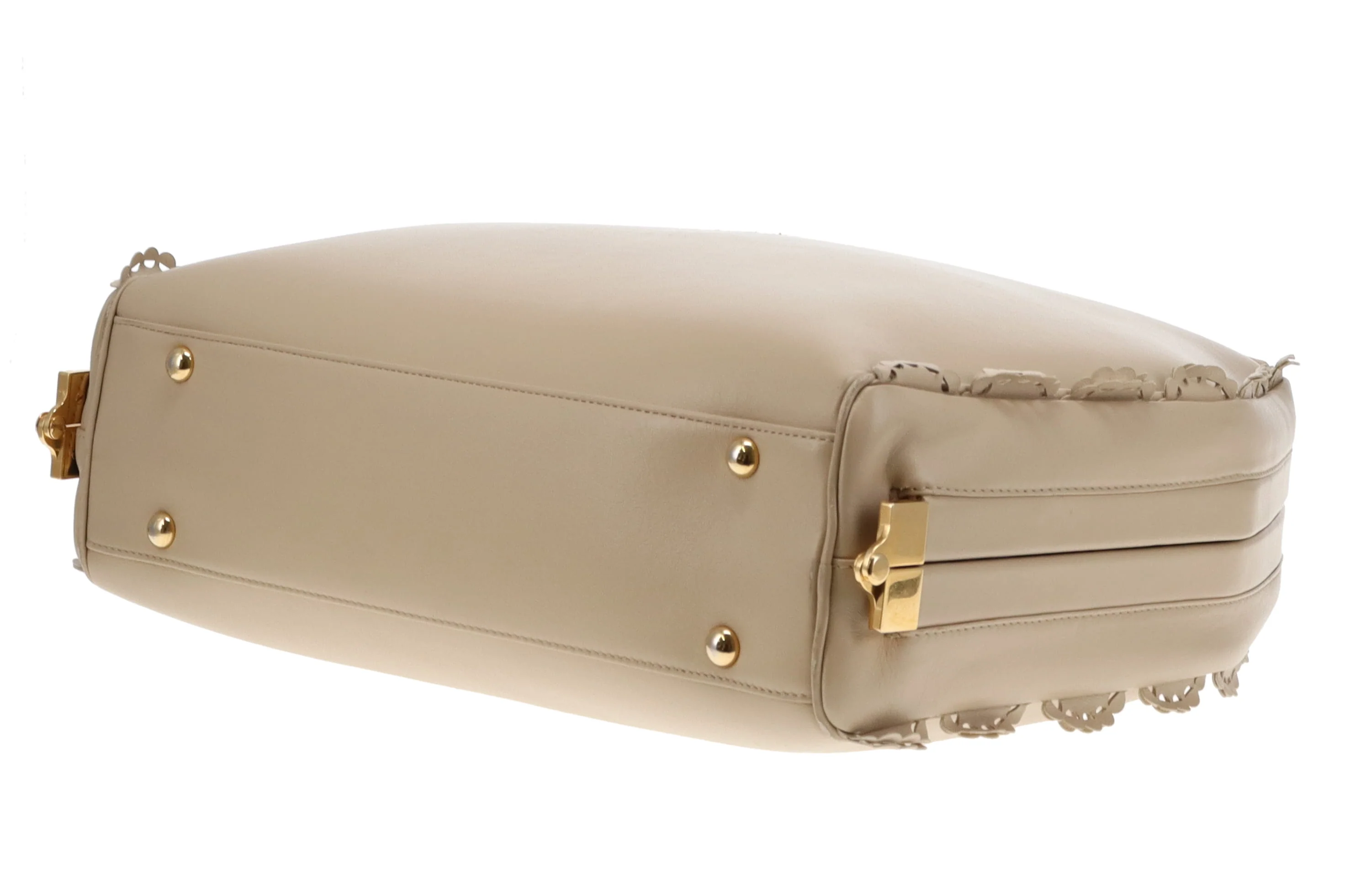 Simone Rocha Scallop Trim Frame Tote Nude - Image 11