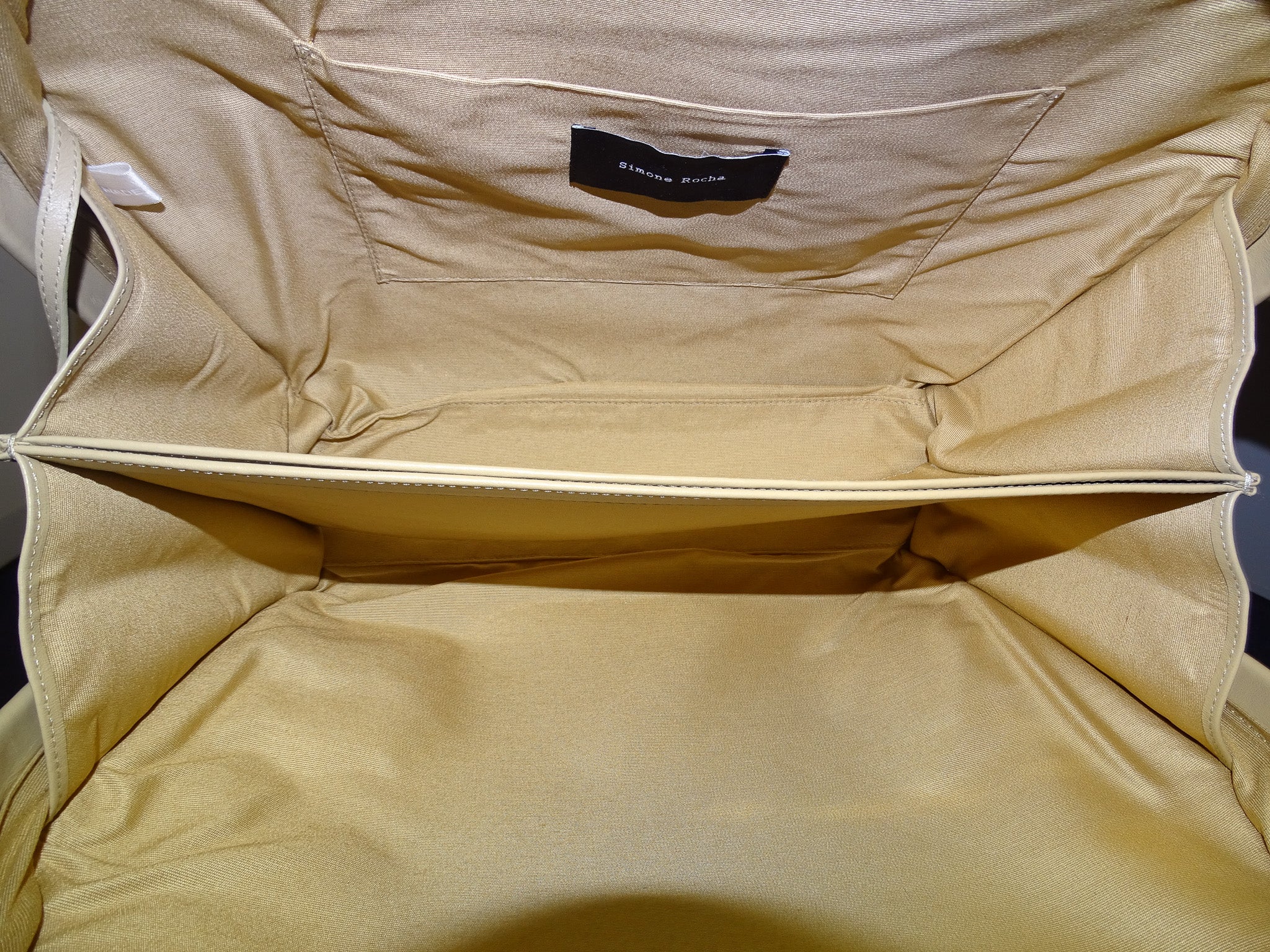Simone Rocha Scallop Trim Frame Tote Nude - Image 16