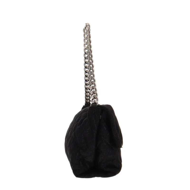 Stella McCartney Black Soft Beckett Small Quilted Shoulder Bag - Image 4