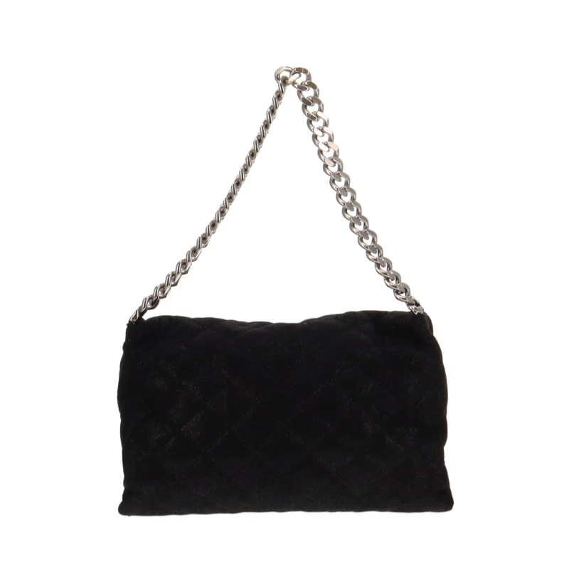 Stella McCartney Black Soft Beckett Small Quilted Shoulder Bag - Image 5