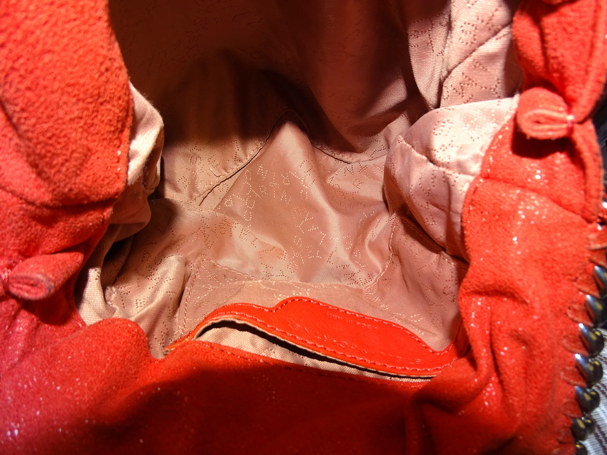 Stella McCartney Falabella Fold Over Mini Red Shaggy Deer - Image 14