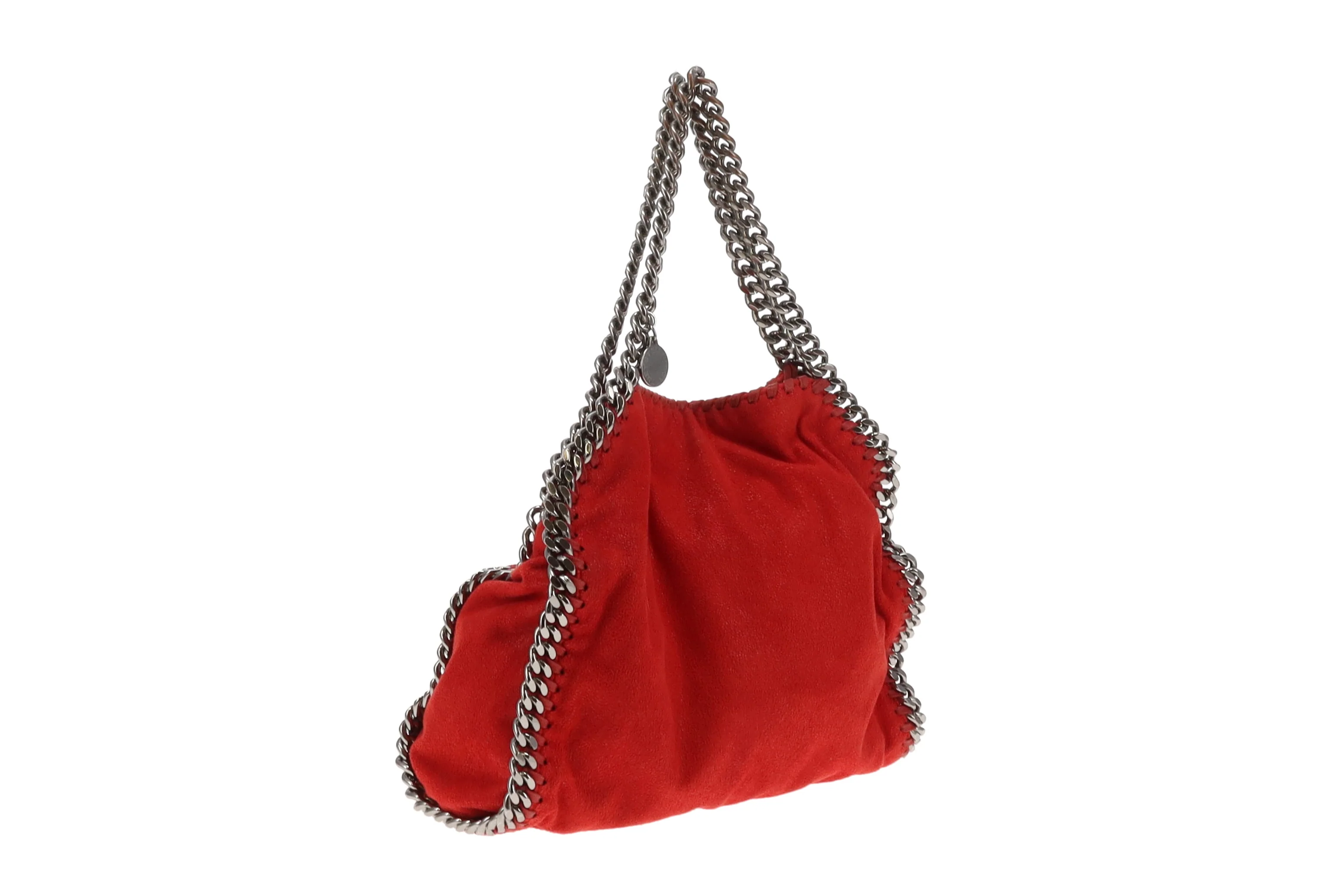 Stella McCartney Falabella Fold Over Mini Red Shaggy Deer - Image 4