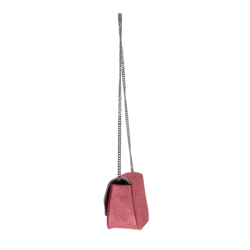 Stella McCartney Falabella Mini Box Glitter Pink - Image 6