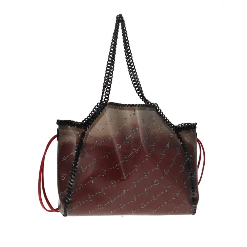 Stella McCartney Falabella Vinyl Tote With Red Drawstring Interior - Image 5