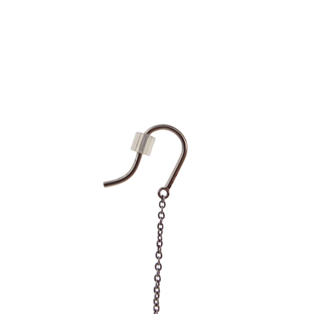 Tiffany & Co Elsa Peretti Sterling Silver Pearls By The Yard Drop Earrings - Image 6