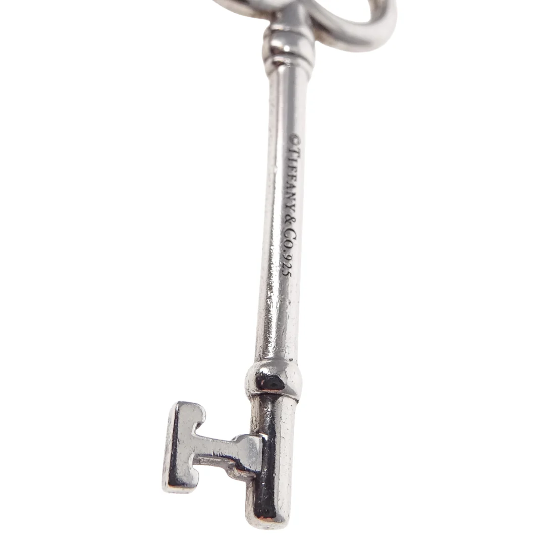 Tiffany & Co Large Key Pendant On Chain Sterling Silver 925 - Image 5