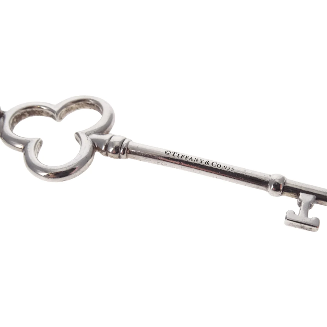Tiffany & Co Large Key Pendant On Chain Sterling Silver 925 - Image 8