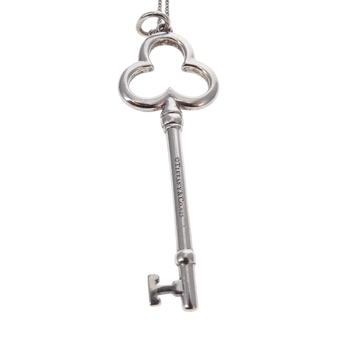 Tiffany & Co Large Key Pendant On Chain Sterling Silver 925 - Image 9