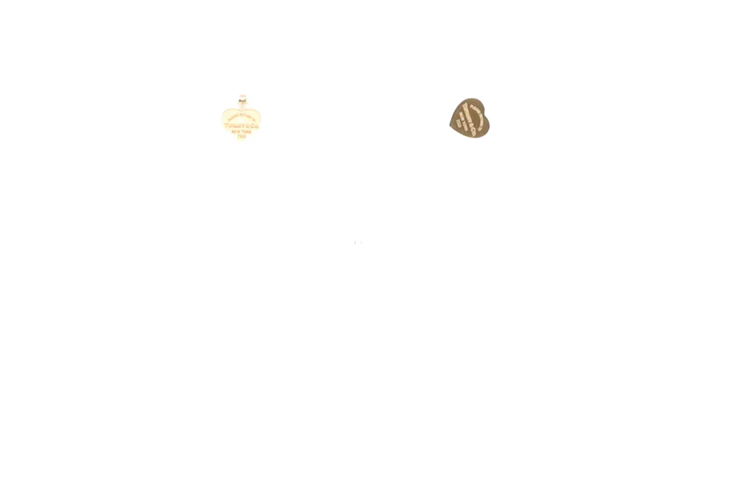 Tiffany & Co RTT Heart Stud Earrings 18k Yellow Gold - Image 8