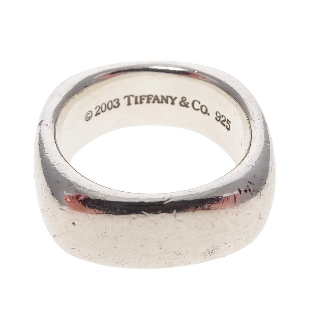 Tiffany & Co Square Ring Sterling Silver (size 52) - Image 3