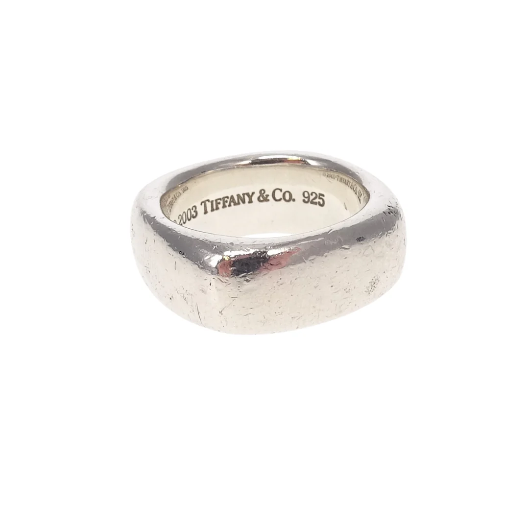 Tiffany & Co Square Ring Sterling Silver (size 52) - Image 4