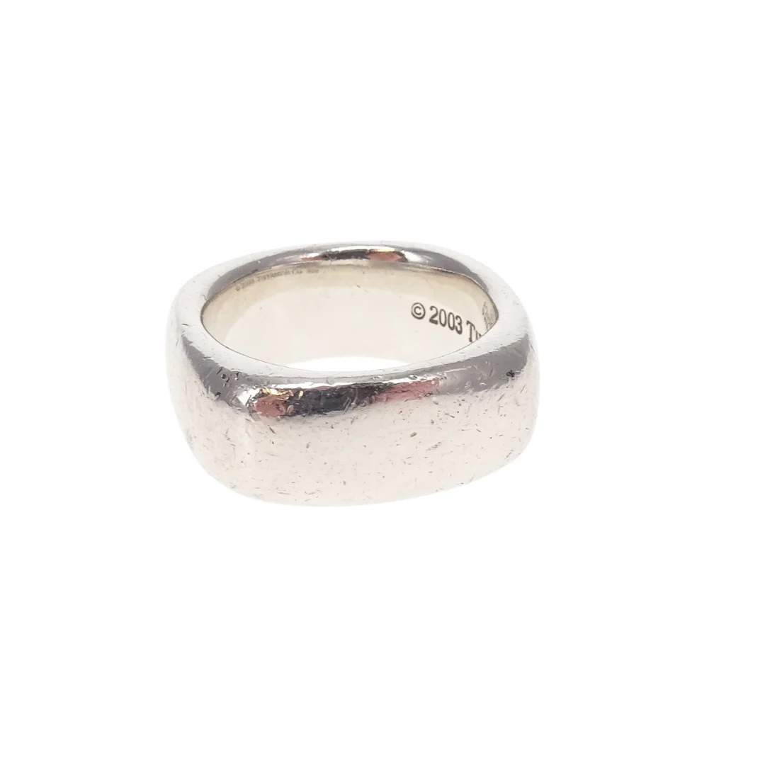 Tiffany & Co Square Ring Sterling Silver (size 52) - Image 6