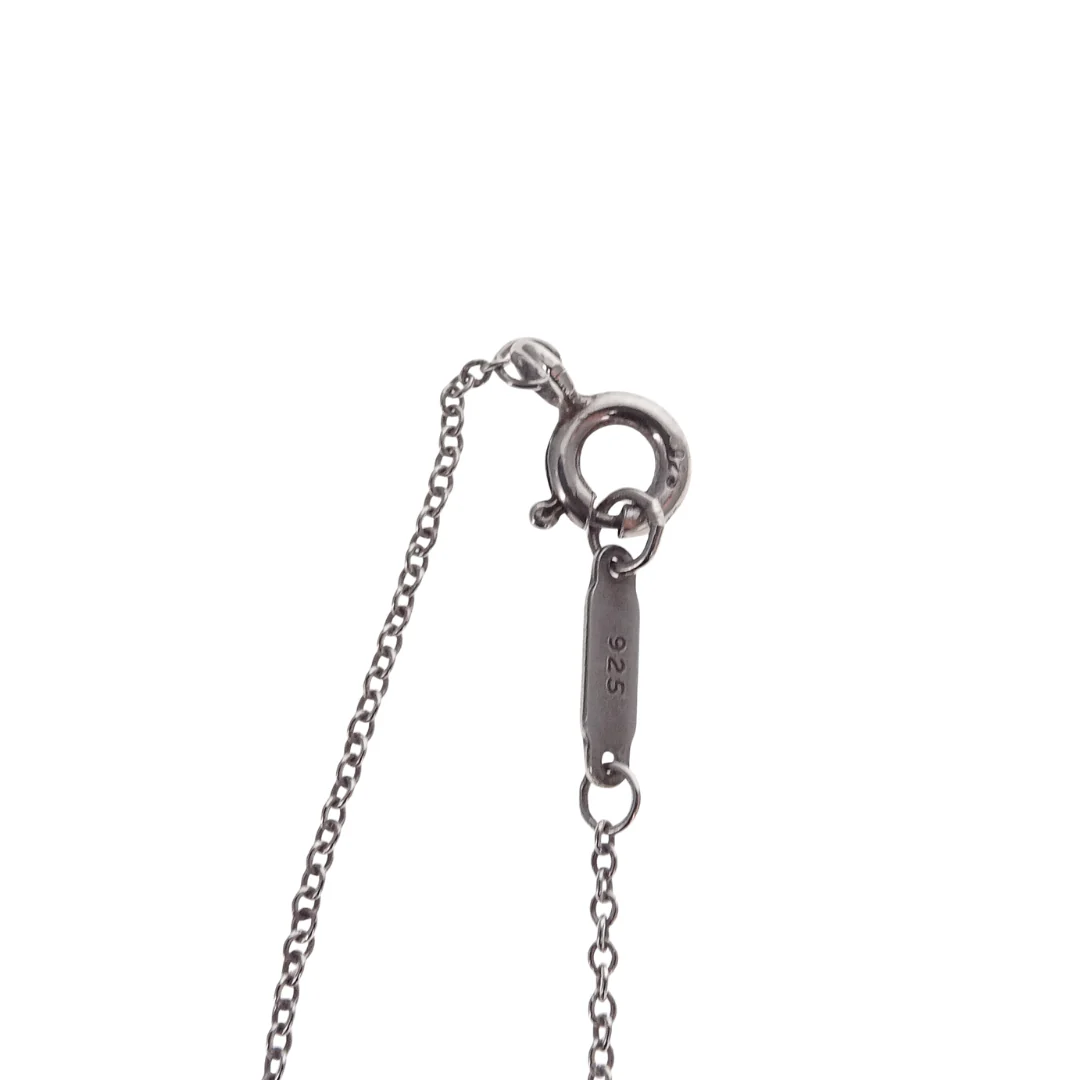 Tiffany & Co Twin Mini Heart Tag Necklace On Chain Sterling Silver 925 - Image 6